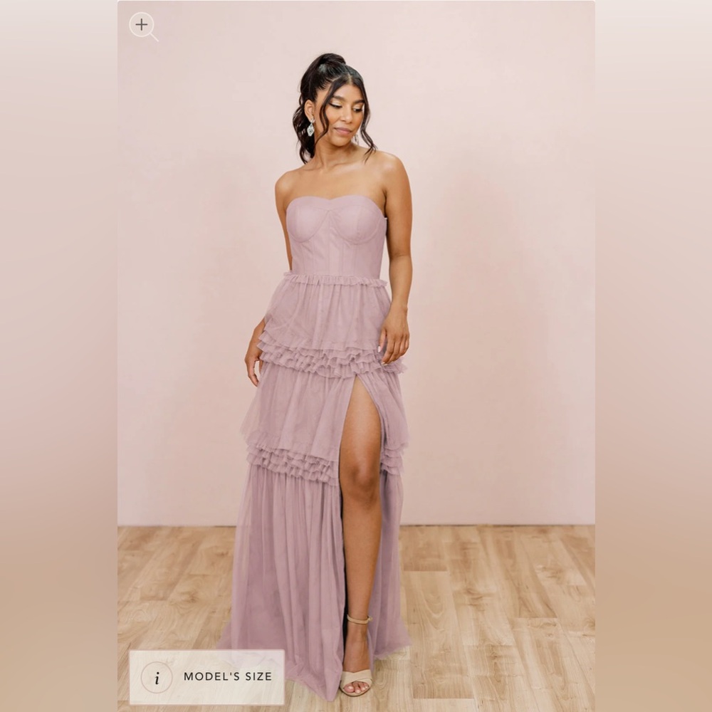 Adeline Tulle Dress Size 6 Petite Bradshaw Blush